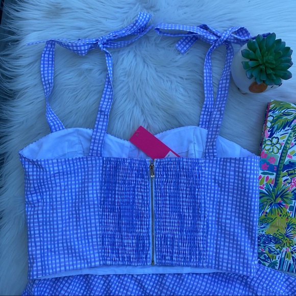Lilly Pulitzer Purple Gingham set - Picture 3 of 6